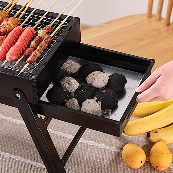 Ashtray BBQ Grill, Charcoal Grill With Stand, Drawer Type Ash Accumulator, Stainless Steel Portable BBQ Tool, Rectangular Charcoal Barbecue Flood Smoke Grill, Iron Portable Folding Charcoal Barbecue Grill for Outdoor, Camping Hiking Picnic Patio Smokers Ashtray BBQ Grill, Charcoal Grill With Stand, Drawer Type Ash Accumulator, Stainless Steel Portable BBQ Tool, Rectangular Charcoal Barbecue Flood Smoke Grill, Iron Portable Folding Charcoal Barbecue Grill for Outdoor, Camping Hiking Picnic Patio Smokers